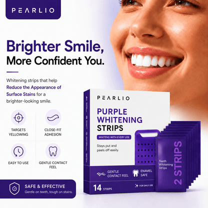 Pearlio Purple Whitening Strips
