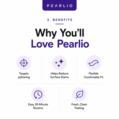 Pearlio Purple Whitening Strips