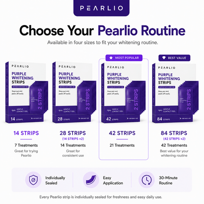 Pearlio Purple Whitening Strips