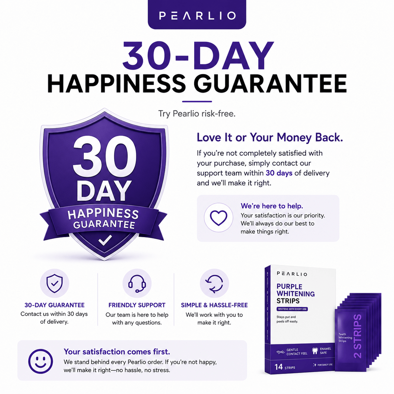 Pearlio Purple Whitening Strips